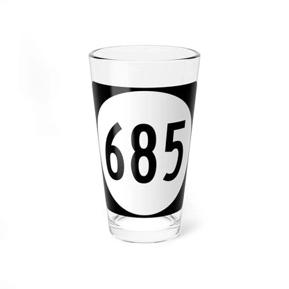 Circle sign 685 Virginia (Virginia) (Road Sign) Pint Glass 16oz 16oz - Go Mug Yourself
