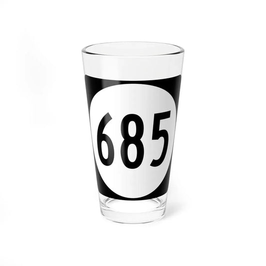 Circle sign 685 Virginia (Virginia) (Road Sign) Pint Glass 16oz 16oz - Go Mug Yourself