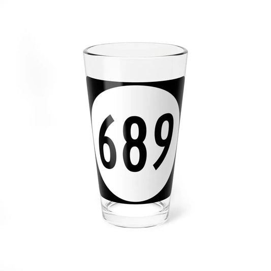 Circle sign 689 Virginia (Virginia) (Road Sign) Pint Glass 16oz 16oz - Go Mug Yourself