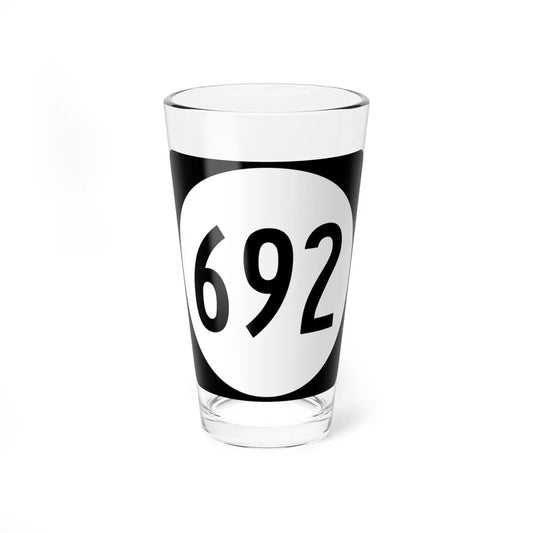 Circle sign 692 Virginia (Virginia) (Road Sign) Pint Glass 16oz 16oz - Go Mug Yourself