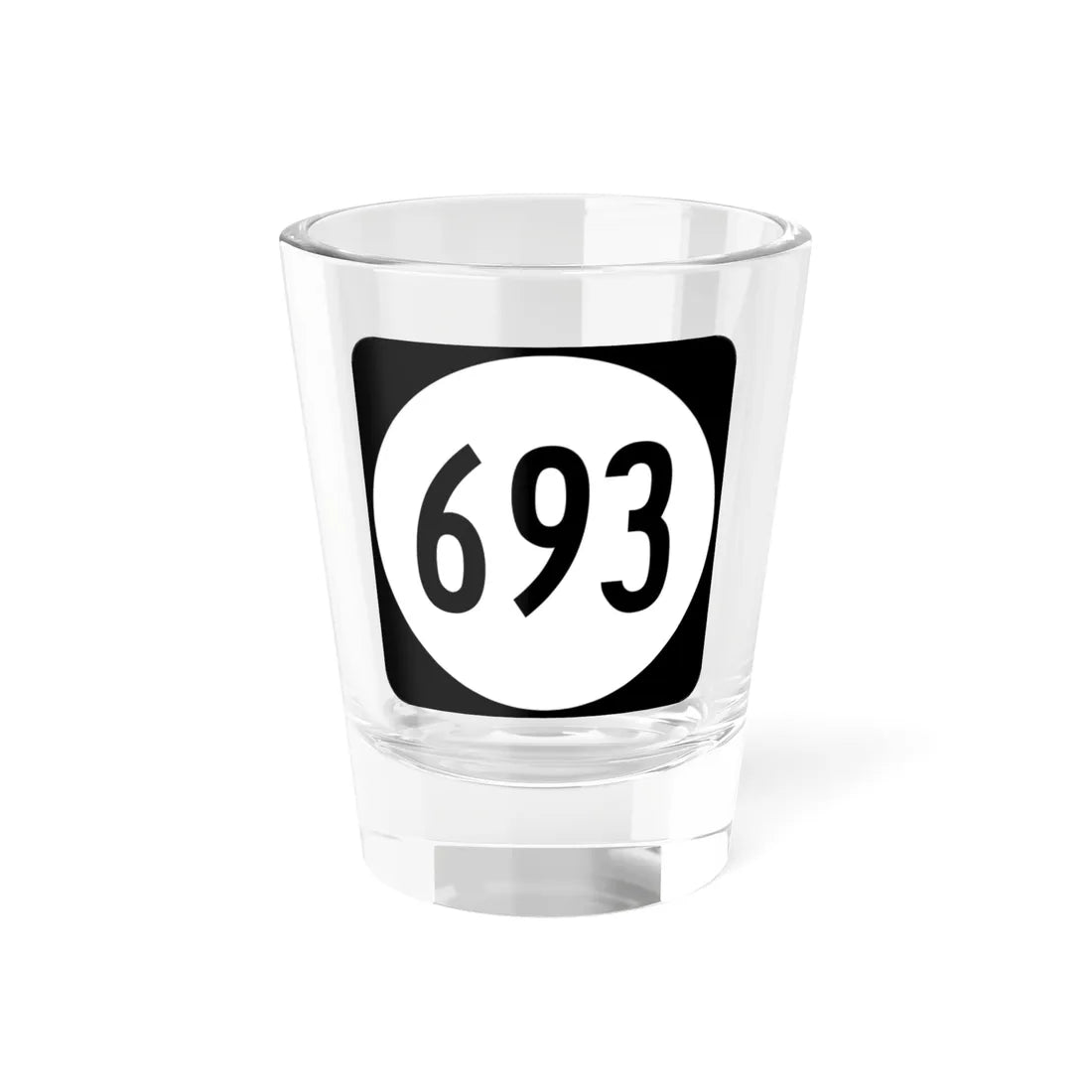 Circle sign 693 Virginia (Virginia) (Road Sign) Shot Glass 1.5oz 1.5oz - Go Mug Yourself