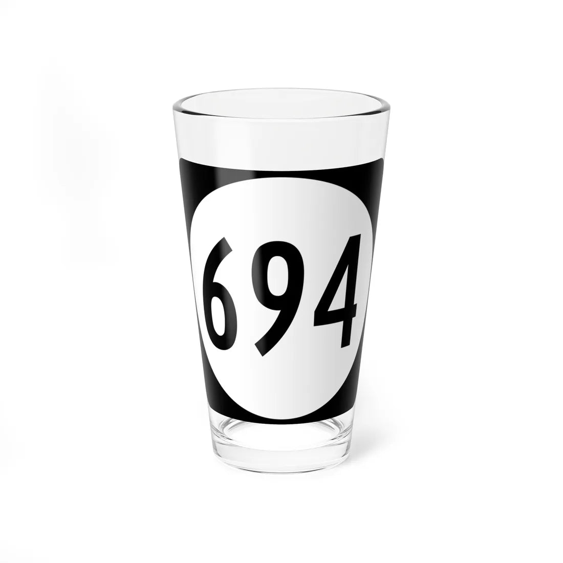 Circle sign 694 Virginia (Virginia) (Road Sign) Pint Glass 16oz 16oz - Go Mug Yourself
