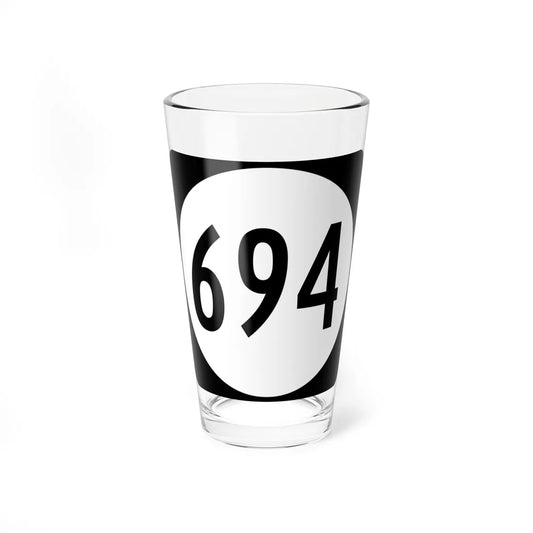 Circle sign 694 Virginia (Virginia) (Road Sign) Pint Glass 16oz 16oz - Go Mug Yourself
