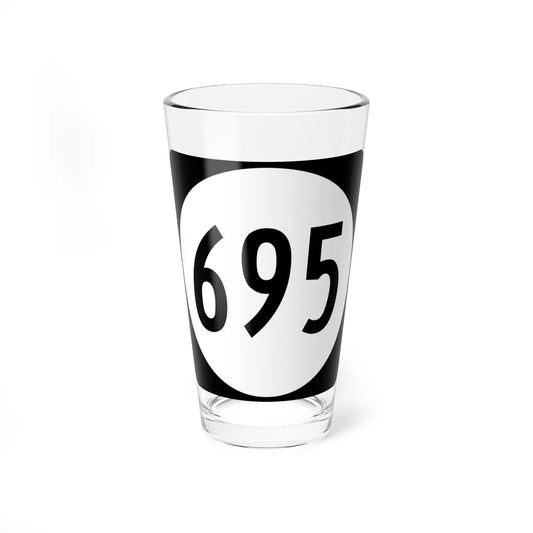 Circle sign 695 Virginia (Virginia) (Road Sign) Pint Glass 16oz 16oz - Go Mug Yourself