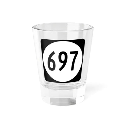 Circle sign 697 Virginia (Virginia) (Road Sign) Shot Glass 1.5oz 1.5oz - Go Mug Yourself