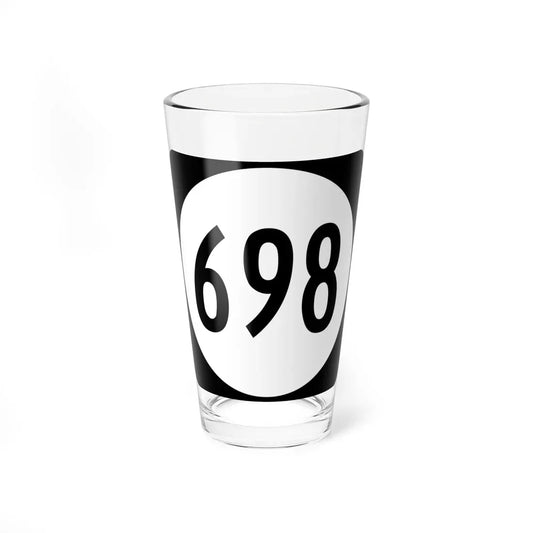 Circle sign 698 Virginia (Virginia) (Road Sign) Pint Glass 16oz 16oz - Go Mug Yourself