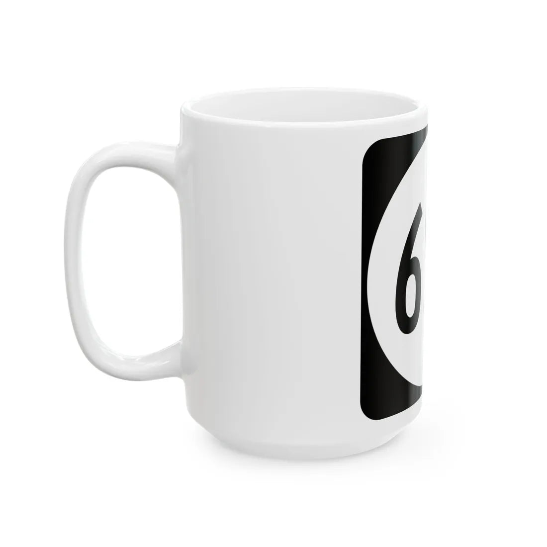 Circle sign 698 Virginia (Virginia) (Road Sign) White Coffee Mug - Go Mug Yourself