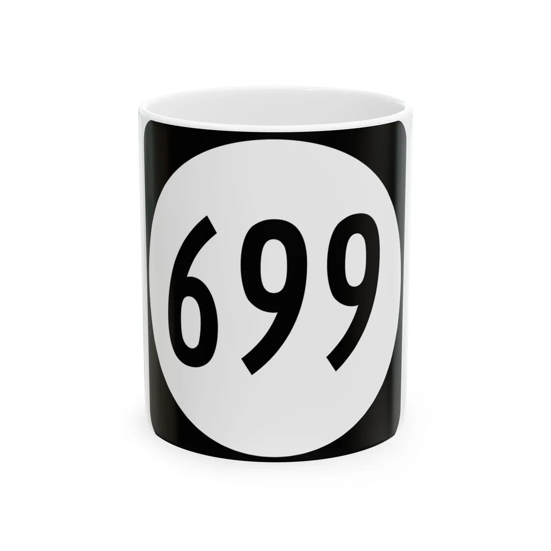 Circle sign 699 Virginia (Virginia) (Road Sign) White Coffee Mug 11oz - Go Mug Yourself