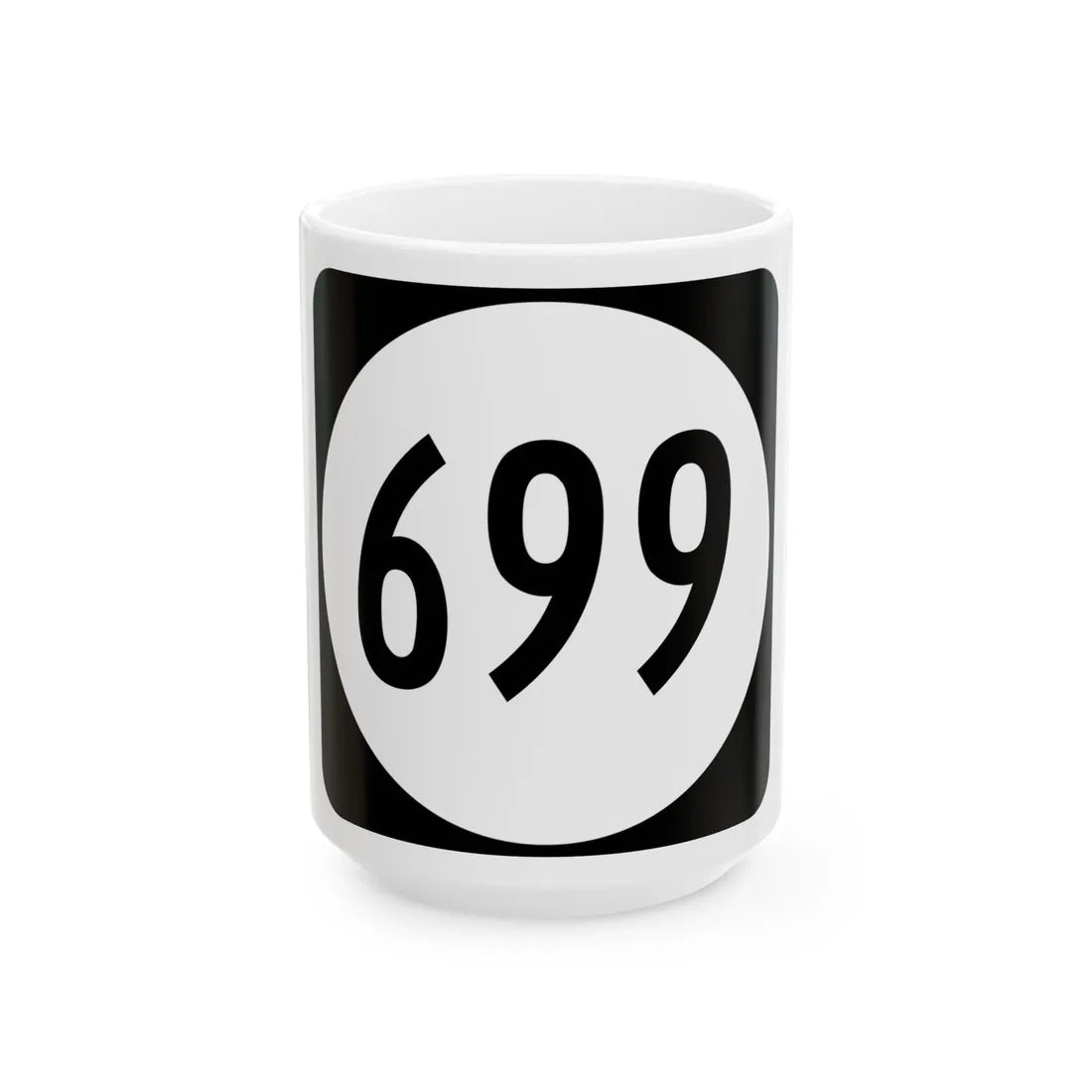 Circle sign 699 Virginia (Virginia) (Road Sign) White Coffee Mug 15oz - Go Mug Yourself