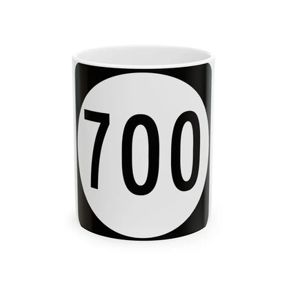 Circle sign 700 Virginia (Virginia) (Road Sign) White Coffee Mug 11oz - Go Mug Yourself