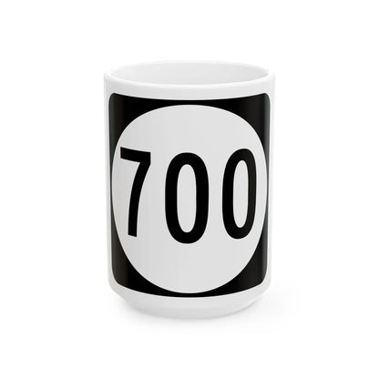 Circle sign 700 Virginia (Virginia) (Road Sign) White Coffee Mug 15oz - Go Mug Yourself