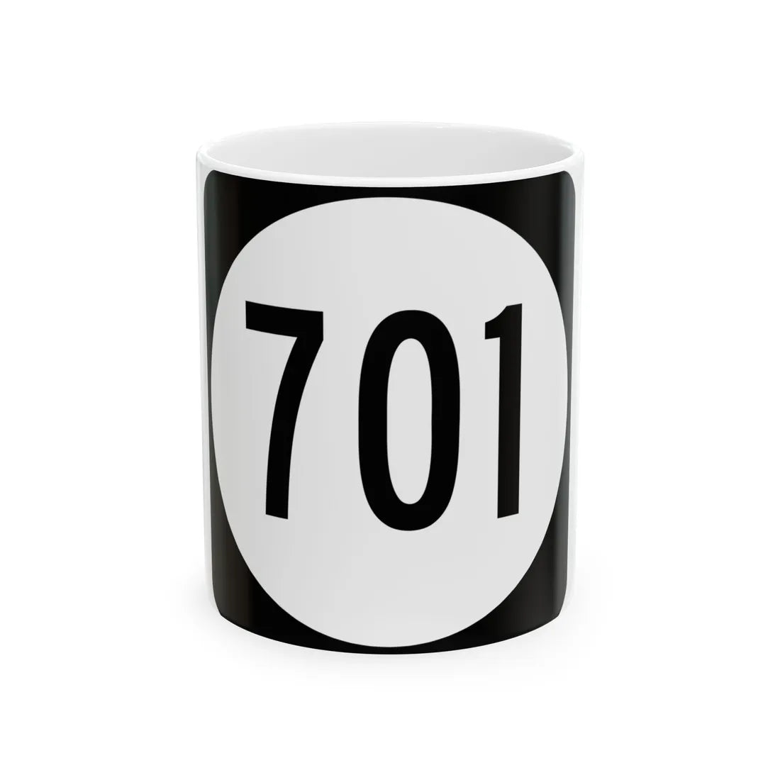 Circle sign 701 Virginia (Virginia) (Road Sign) White Coffee Mug 11oz - Go Mug Yourself