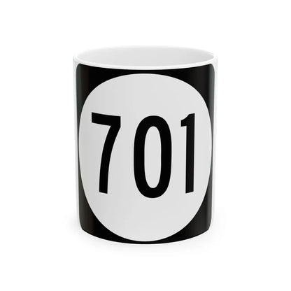Circle sign 701 Virginia (Virginia) (Road Sign) White Coffee Mug 11oz - Go Mug Yourself