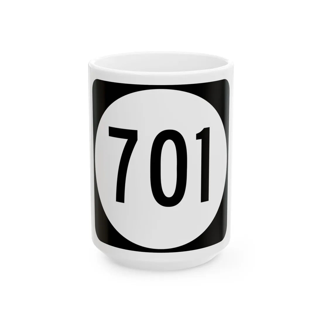 Circle sign 701 Virginia (Virginia) (Road Sign) White Coffee Mug 15oz - Go Mug Yourself