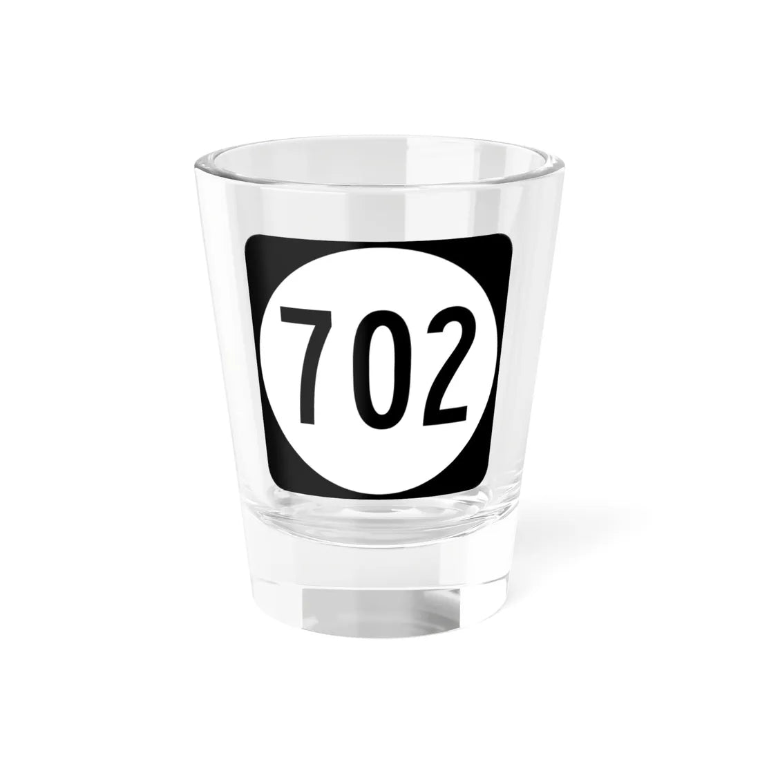 Circle sign 702 Virginia (Virginia) (Road Sign) Shot Glass 1.5oz 1.5oz - Go Mug Yourself
