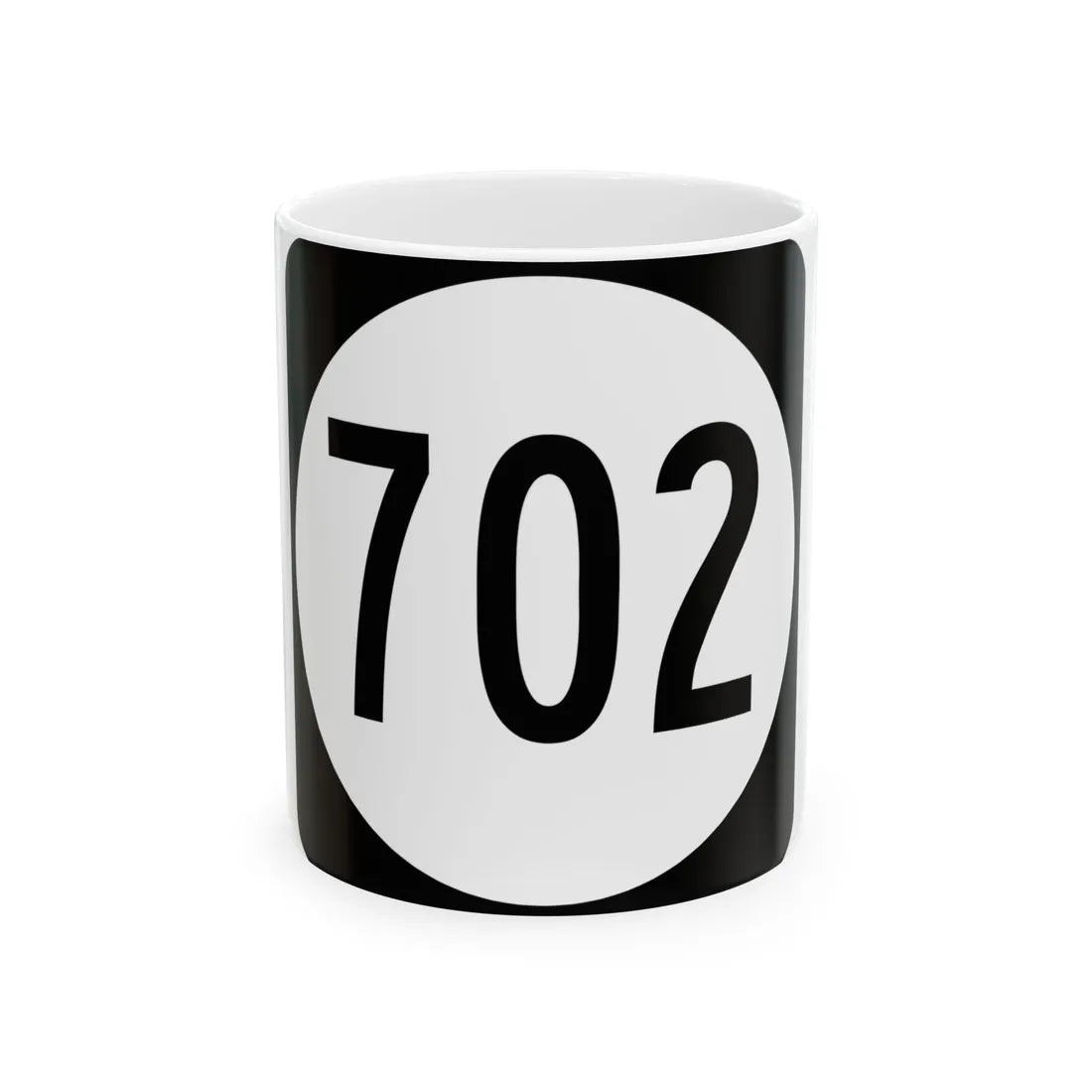 Circle sign 702 Virginia (Virginia) (Road Sign) White Coffee Mug 11oz - Go Mug Yourself