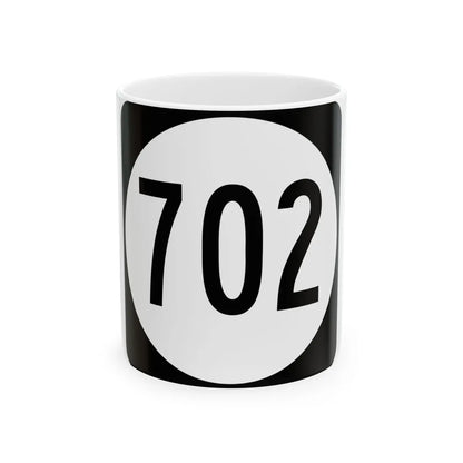 Circle sign 702 Virginia (Virginia) (Road Sign) White Coffee Mug 11oz - Go Mug Yourself
