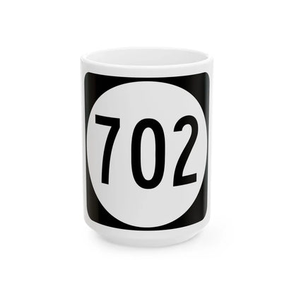 Circle sign 702 Virginia (Virginia) (Road Sign) White Coffee Mug 15oz - Go Mug Yourself