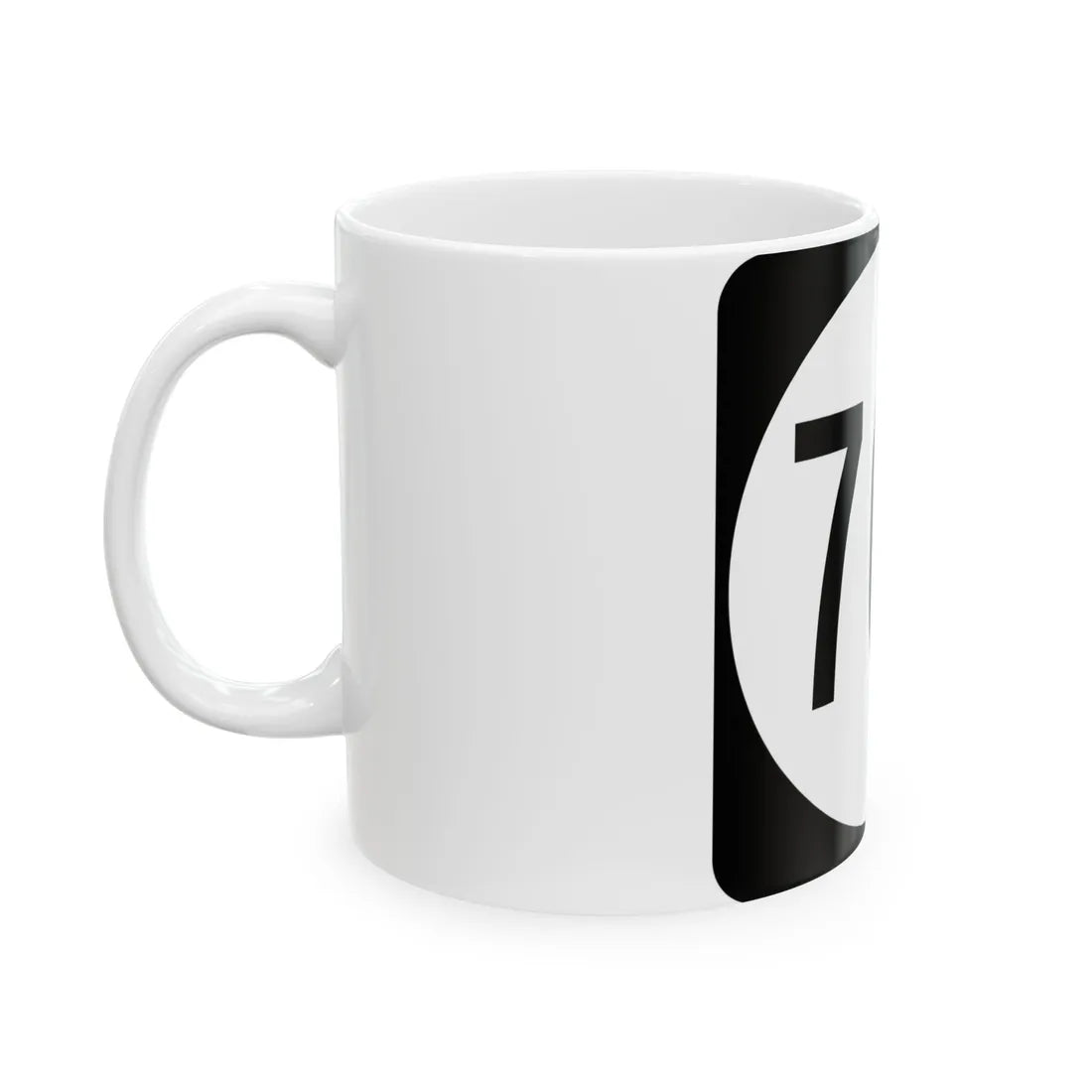 Circle sign 702 Virginia (Virginia) (Road Sign) White Coffee Mug - Go Mug Yourself