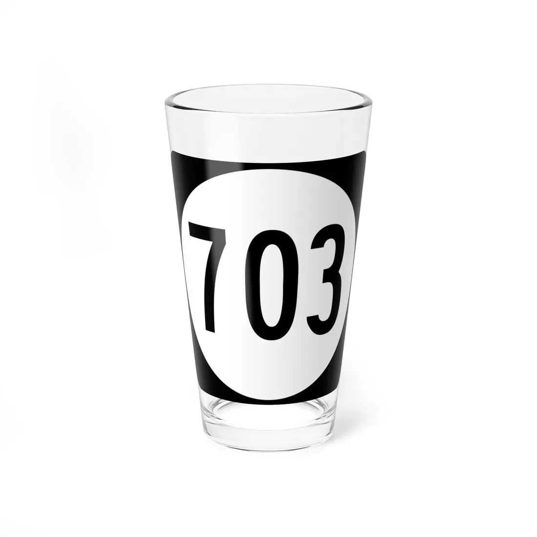 Circle sign 703 Virginia (Virginia) (Road Sign) Pint Glass 16oz 16oz - Go Mug Yourself
