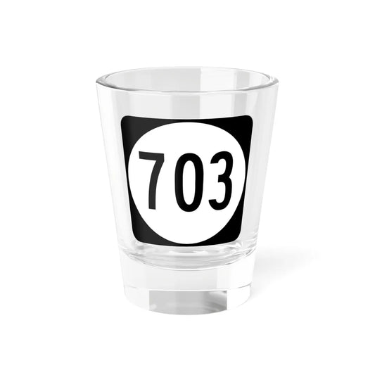 Circle sign 703 Virginia (Virginia) (Road Sign) Shot Glass 1.5oz 1.5oz - Go Mug Yourself