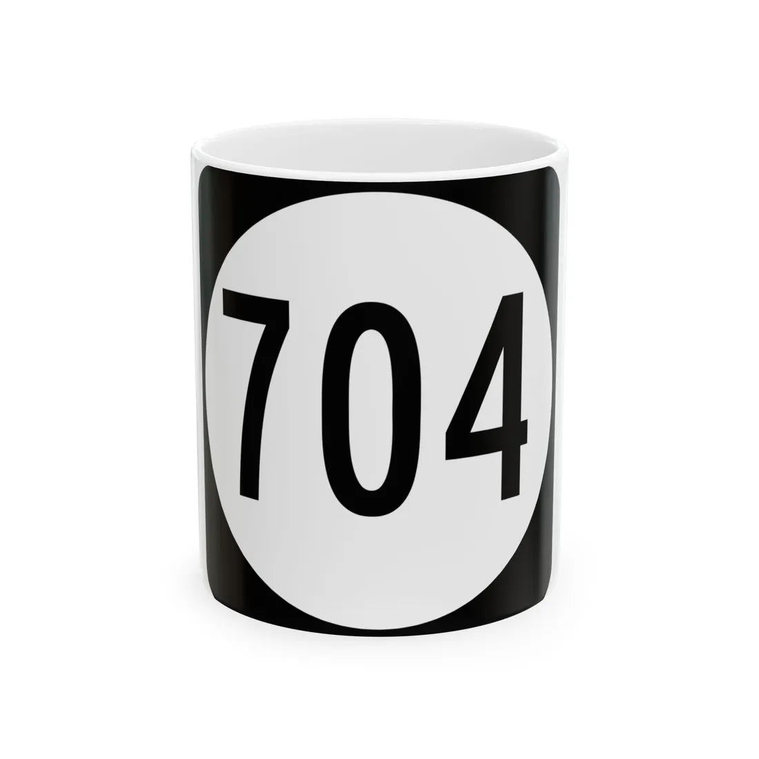 Circle sign 704 Virginia (Virginia) (Road Sign) White Coffee Mug 11oz - Go Mug Yourself