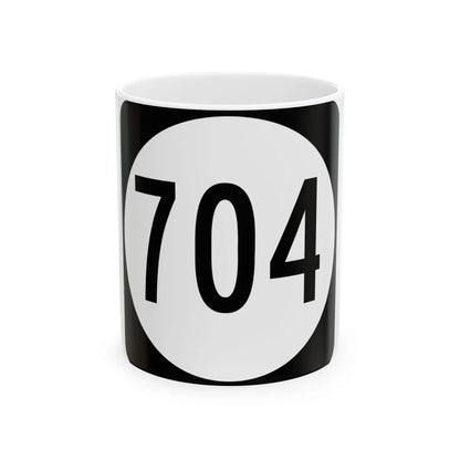 Circle sign 704 Virginia (Virginia) (Road Sign) White Coffee Mug 11oz - Go Mug Yourself