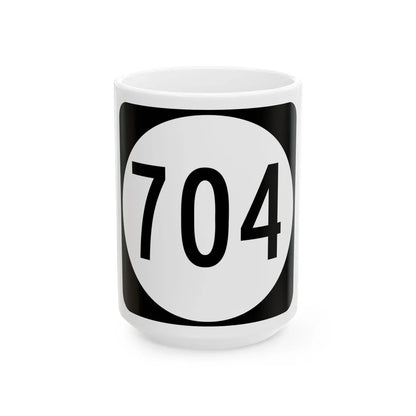Circle sign 704 Virginia (Virginia) (Road Sign) White Coffee Mug 15oz - Go Mug Yourself
