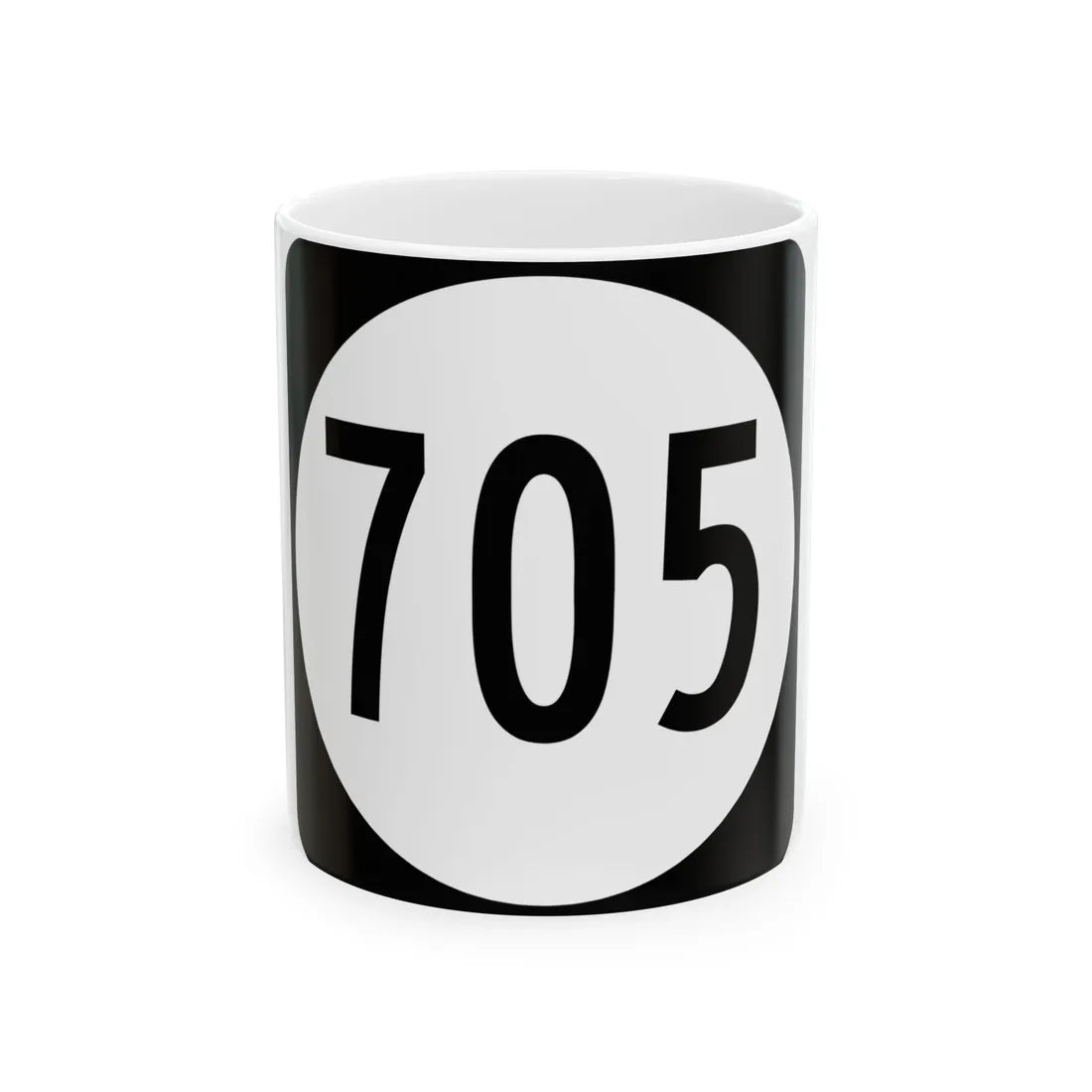 Circle sign 705 Virginia (Virginia) (Road Sign) White Coffee Mug 11oz - Go Mug Yourself