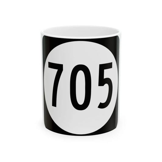 Circle sign 705 Virginia (Virginia) (Road Sign) White Coffee Mug 11oz - Go Mug Yourself