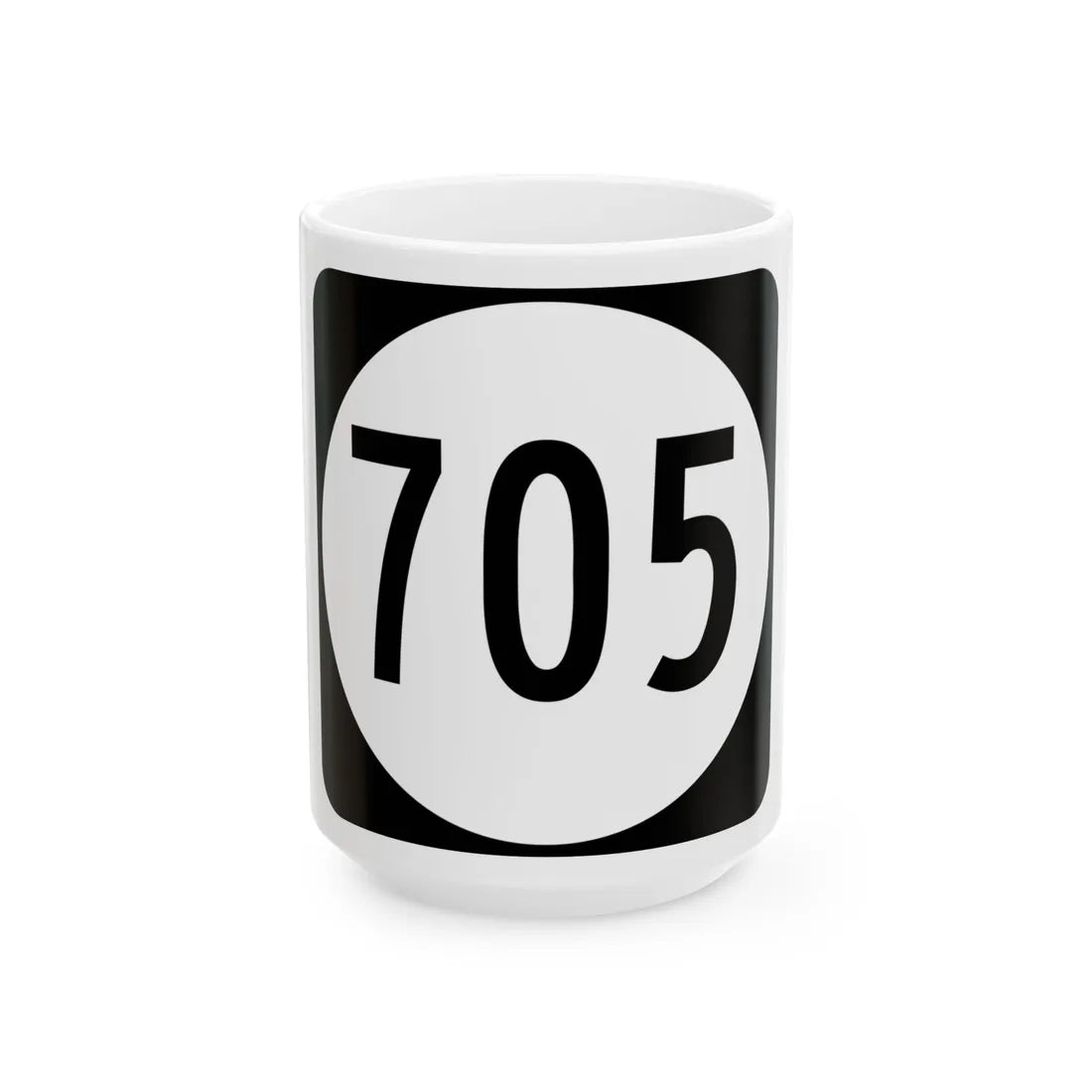 Circle sign 705 Virginia (Virginia) (Road Sign) White Coffee Mug 15oz - Go Mug Yourself