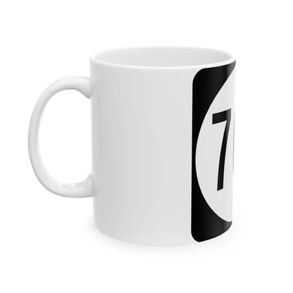 Circle sign 705 Virginia (Virginia) (Road Sign) White Coffee Mug - Go Mug Yourself