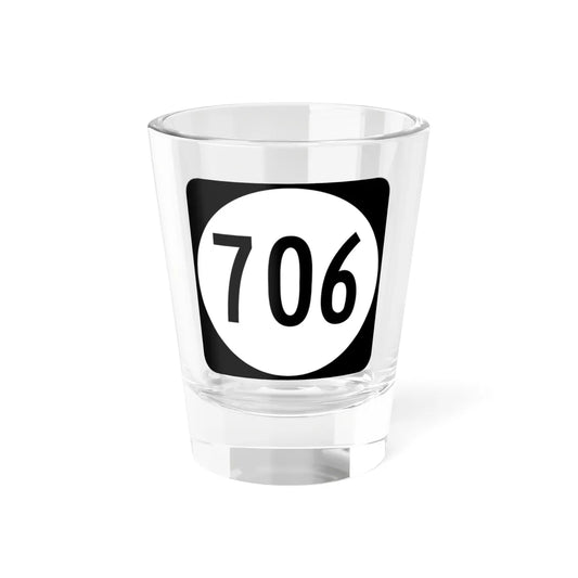 Circle sign 706 Virginia (Virginia) (Road Sign) Shot Glass 1.5oz 1.5oz - Go Mug Yourself