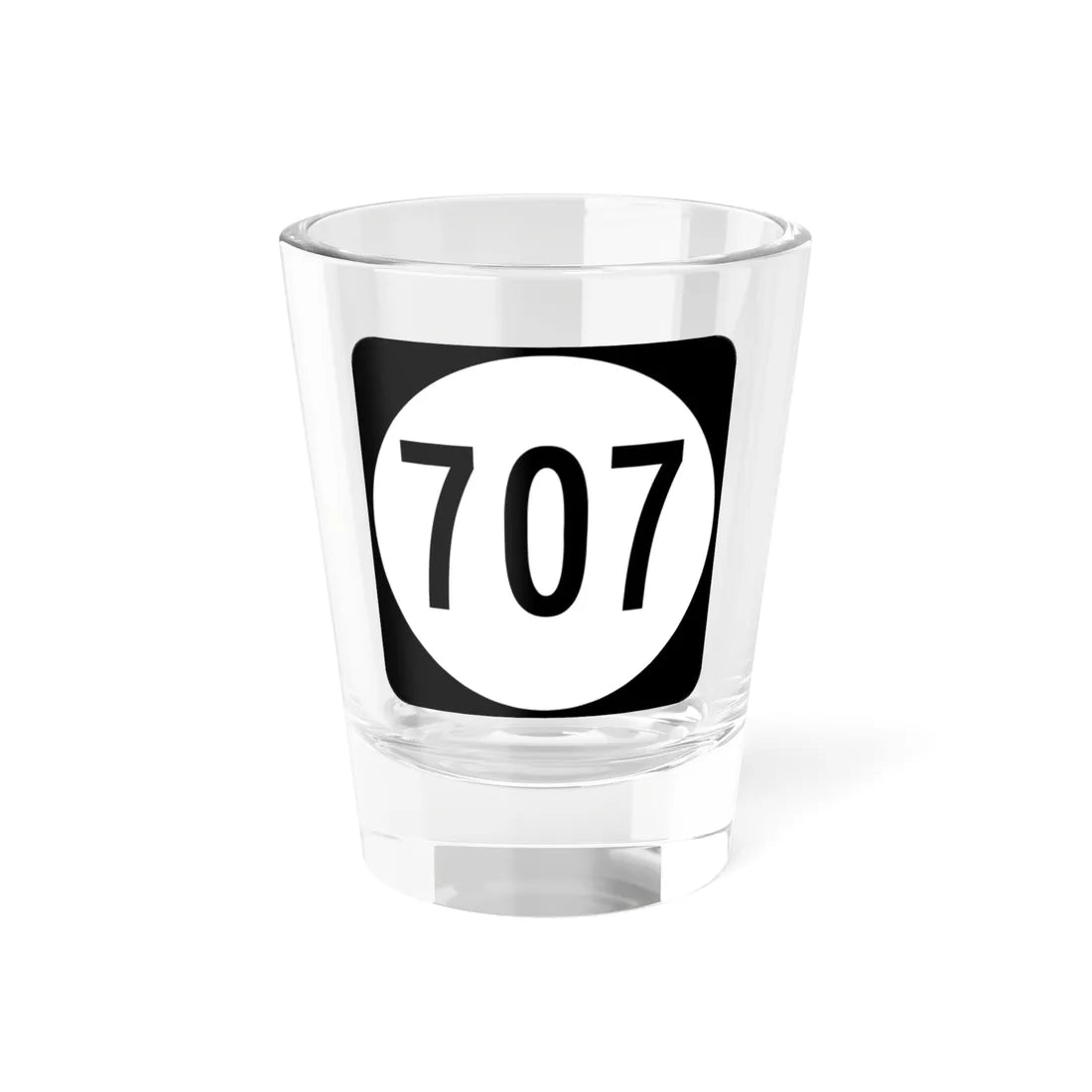 Circle sign 707 Virginia (Virginia) (Road Sign) Shot Glass 1.5oz 1.5oz - Go Mug Yourself