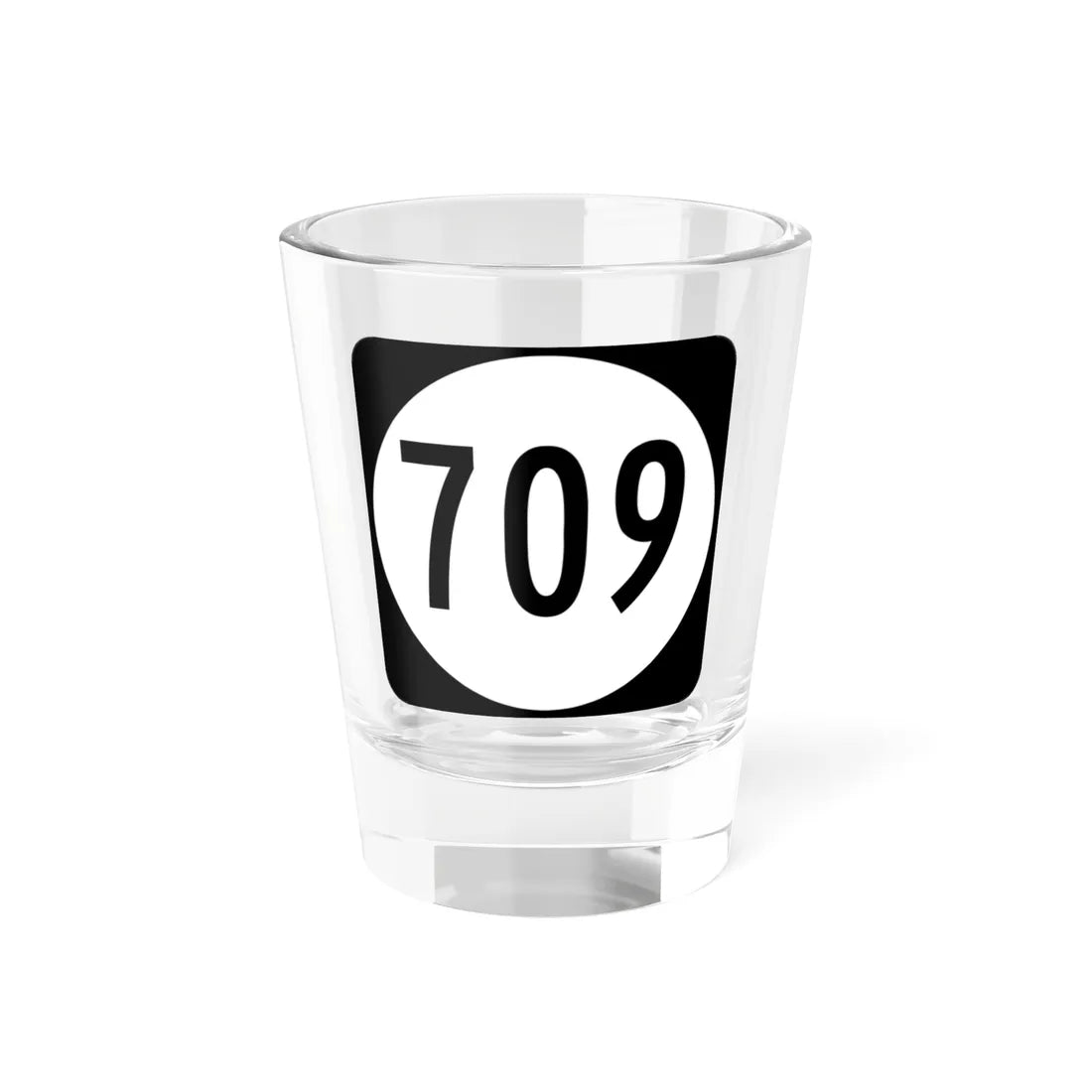 Circle sign 709 Virginia (Virginia) (Road Sign) Shot Glass 1.5oz 1.5oz - Go Mug Yourself