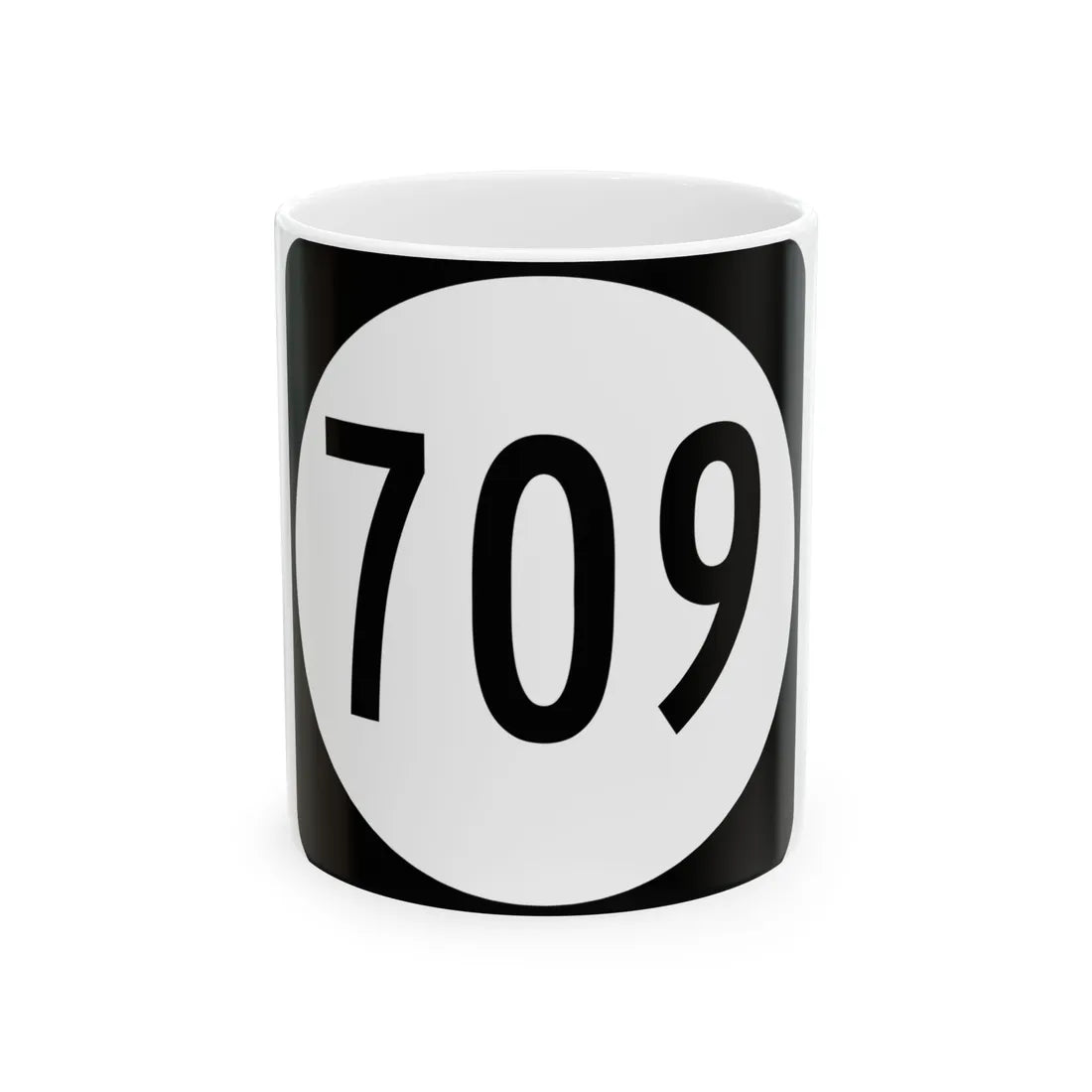 Circle sign 709 Virginia (Virginia) (Road Sign) White Coffee Mug 11oz - Go Mug Yourself