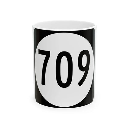 Circle sign 709 Virginia (Virginia) (Road Sign) White Coffee Mug 11oz - Go Mug Yourself