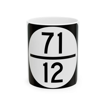 Circle sign 71-12 (Virginia) (Road Sign) White Coffee Mug 11oz - Go Mug Yourself
