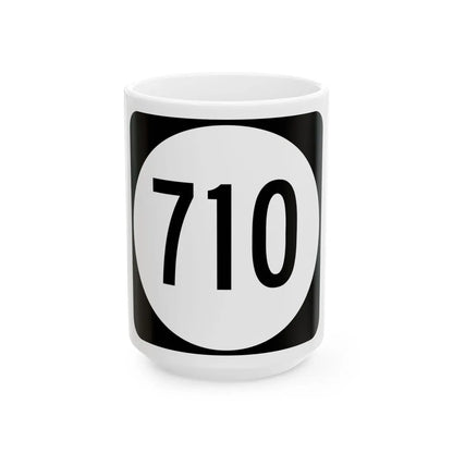 Circle sign 710 Virginia (Virginia) (Road Sign) White Coffee Mug 15oz - Go Mug Yourself