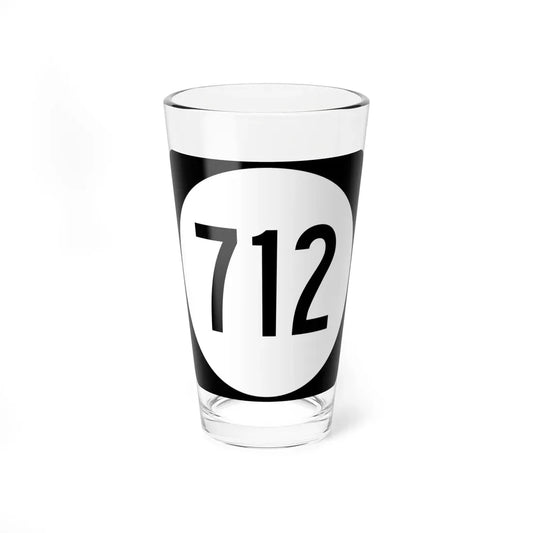 Circle sign 712 Virginia (Virginia) (Road Sign) Pint Glass 16oz 16oz - Go Mug Yourself