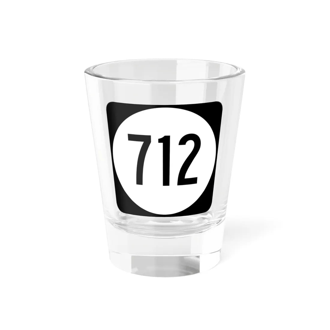 Circle sign 712 Virginia (Virginia) (Road Sign) Shot Glass 1.5oz 1.5oz - Go Mug Yourself