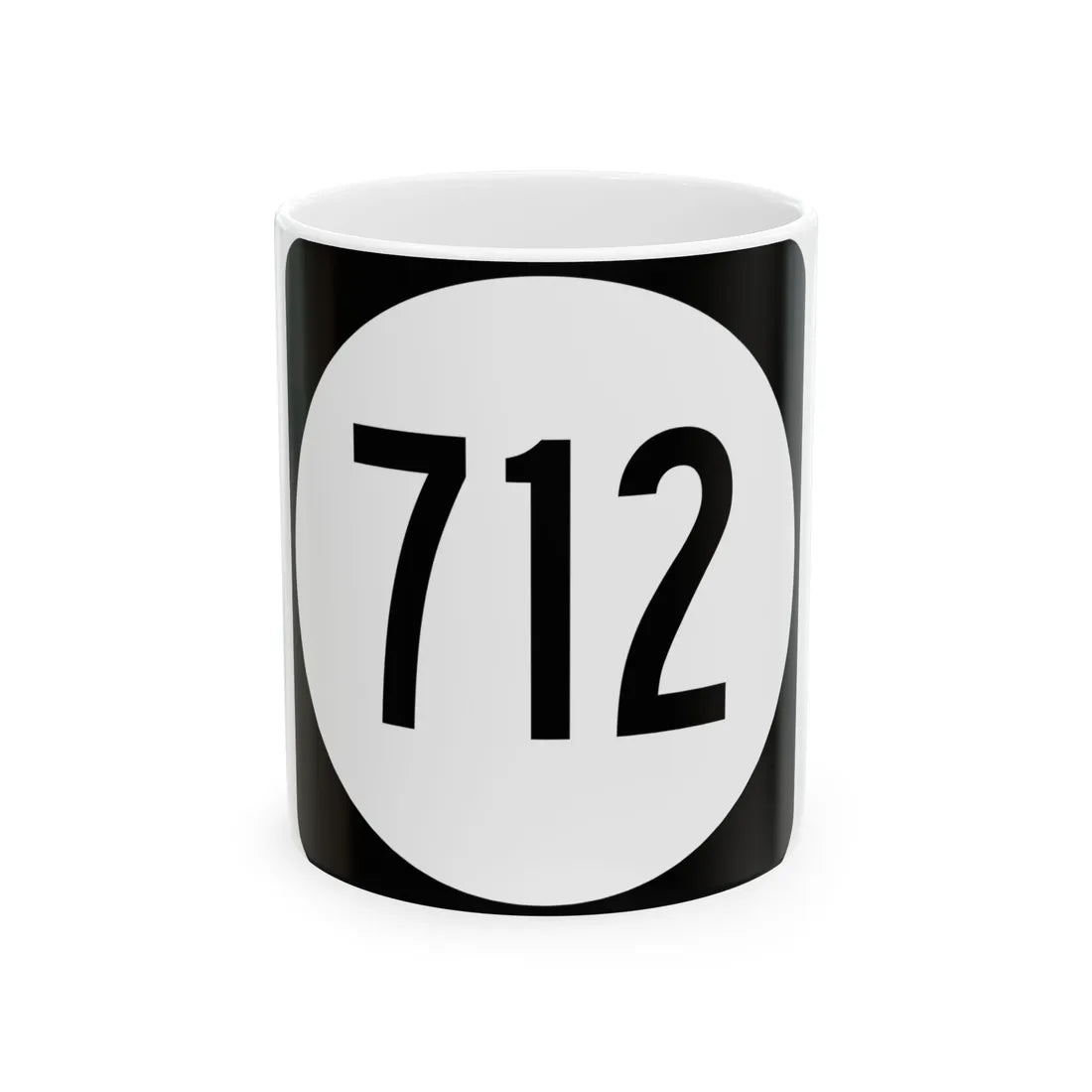 Circle sign 712 Virginia (Virginia) (Road Sign) White Coffee Mug 11oz - Go Mug Yourself
