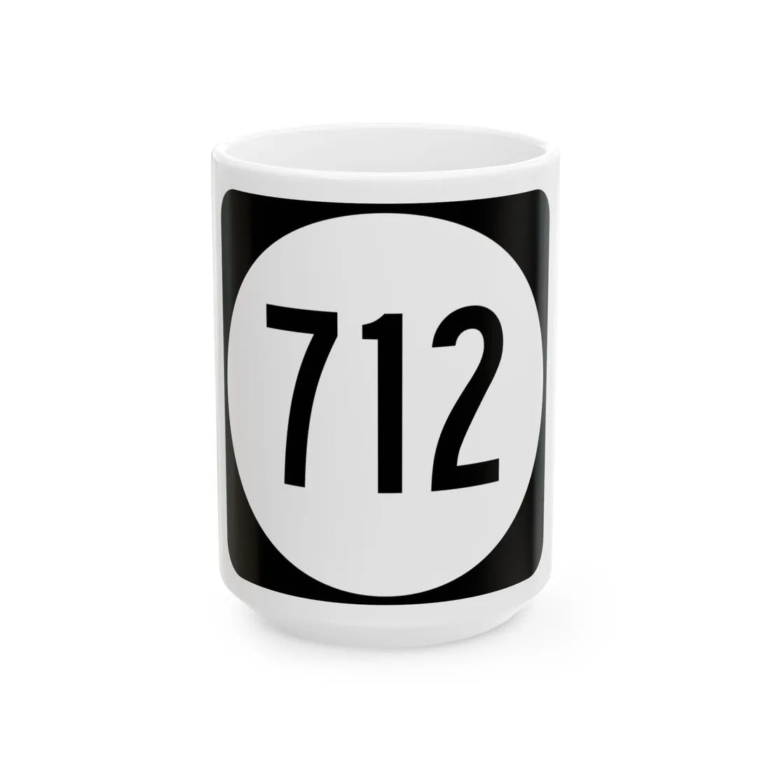 Circle sign 712 Virginia (Virginia) (Road Sign) White Coffee Mug 15oz - Go Mug Yourself