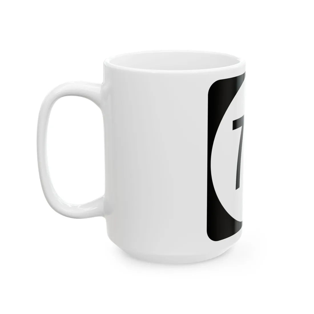 Circle sign 712 Virginia (Virginia) (Road Sign) White Coffee Mug - Go Mug Yourself