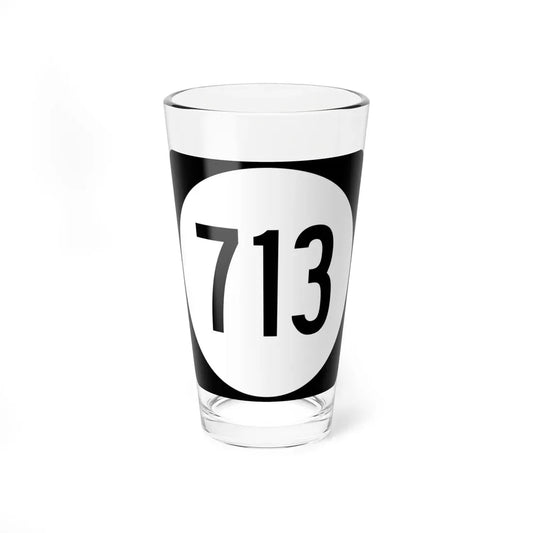 Circle sign 713 Virginia (Virginia) (Road Sign) Pint Glass 16oz 16oz - Go Mug Yourself