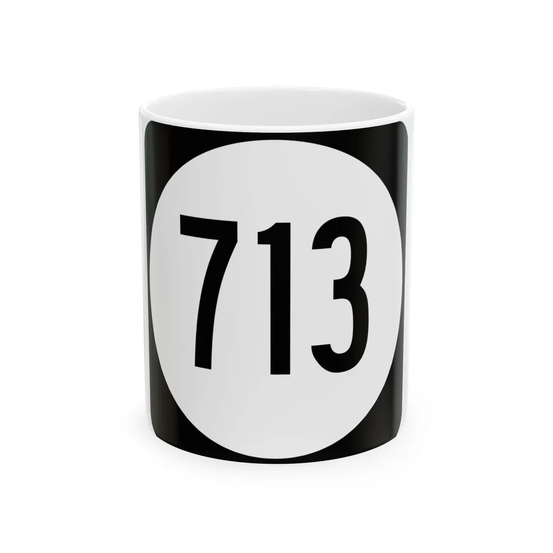 Circle sign 713 Virginia (Virginia) (Road Sign) White Coffee Mug 11oz - Go Mug Yourself