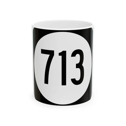 Circle sign 713 Virginia (Virginia) (Road Sign) White Coffee Mug 11oz - Go Mug Yourself