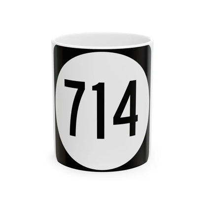 Circle sign 714 Virginia (Virginia) (Road Sign) White Coffee Mug 11oz - Go Mug Yourself