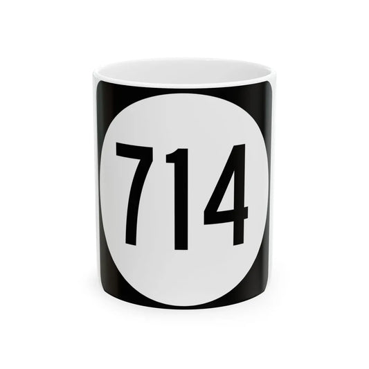 Circle sign 714 Virginia (Virginia) (Road Sign) White Coffee Mug 11oz - Go Mug Yourself