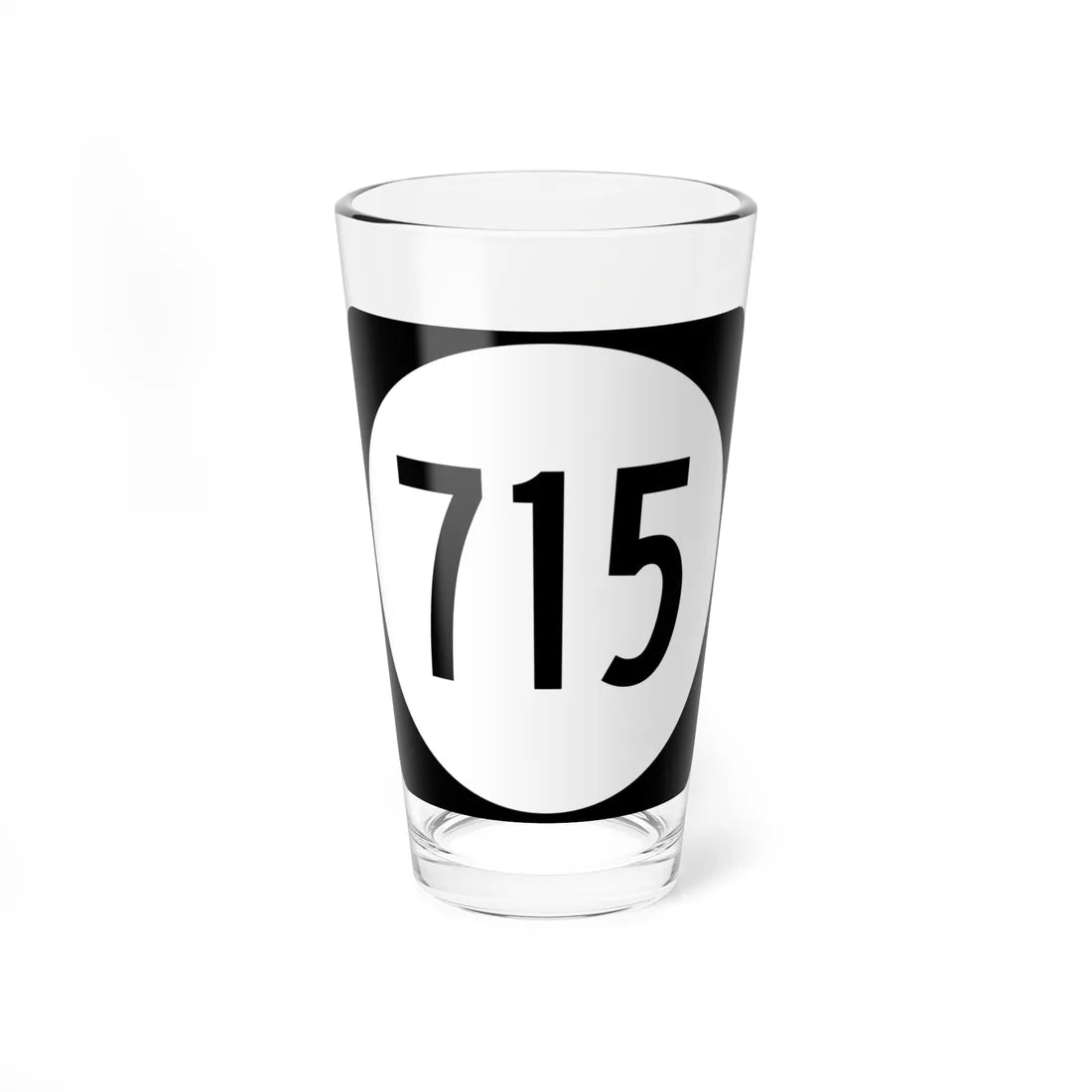 Circle sign 715 Virginia (Virginia) (Road Sign) Pint Glss 16oz 16oz - Go Mug Yourself
